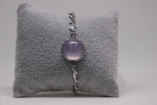 Silver Resin Stone Bracelet (2201) for Elegant Style