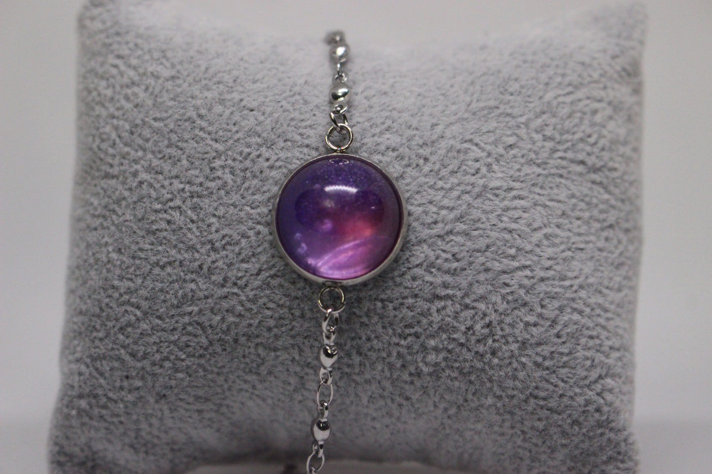 Silver Resin Stone Bracelet 2207 for Elegant Style