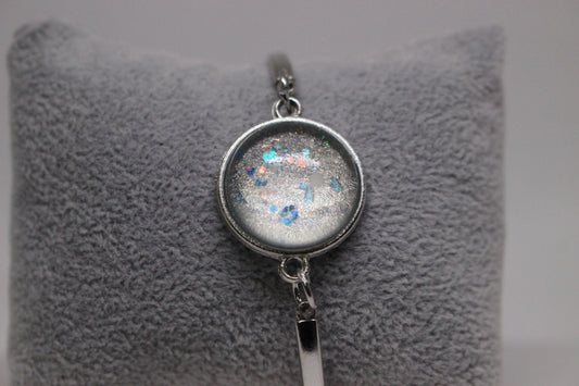 Elegant Silver Resin Stone Bracelet (2211) for All Occasions
