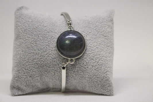 Silver Resin Stone Bracelet (2213) for Elegant Style