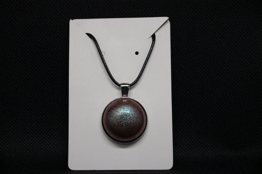 Elegant Silver And Pink Pendant Necklace For Women