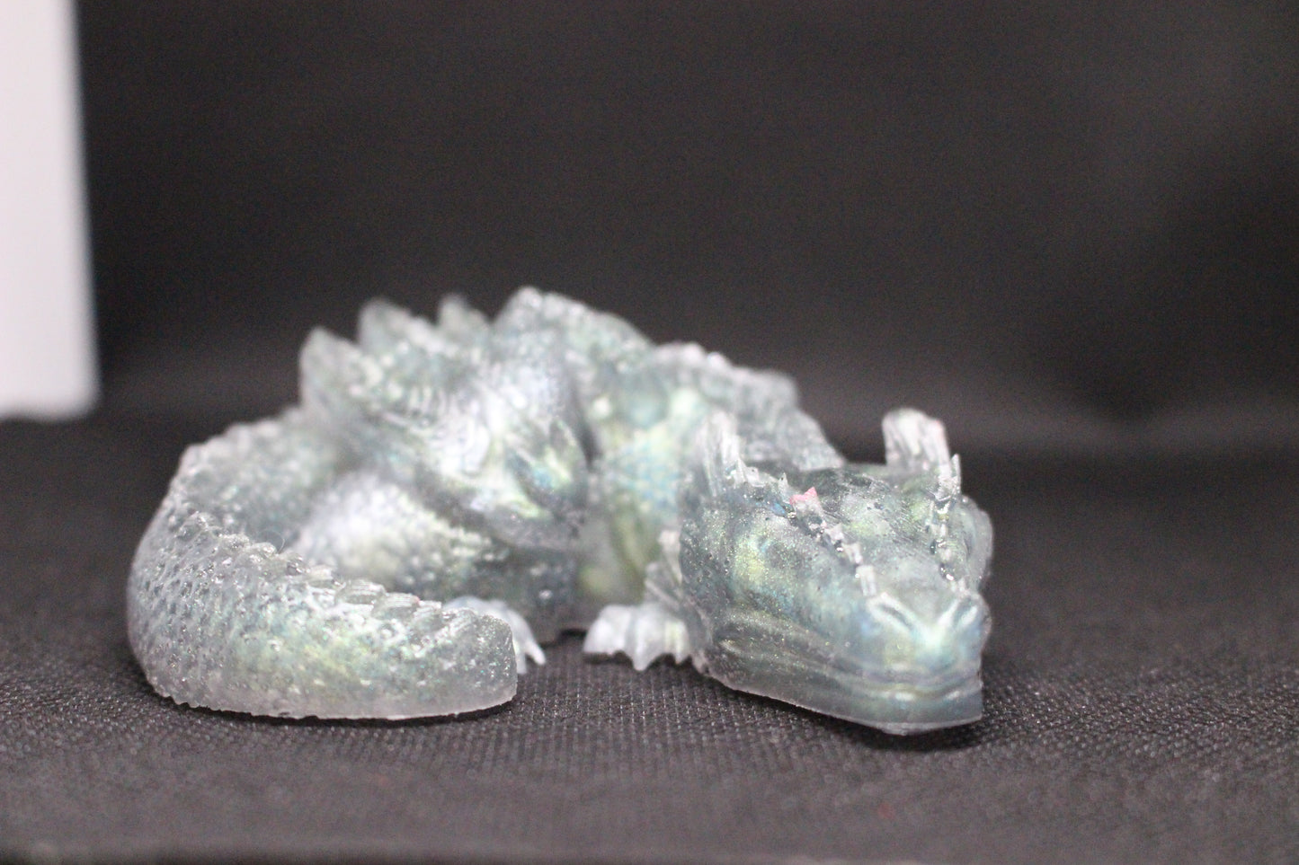 Dragon - Laying Asleep Handmade Resin Figurine 1.5 Inch