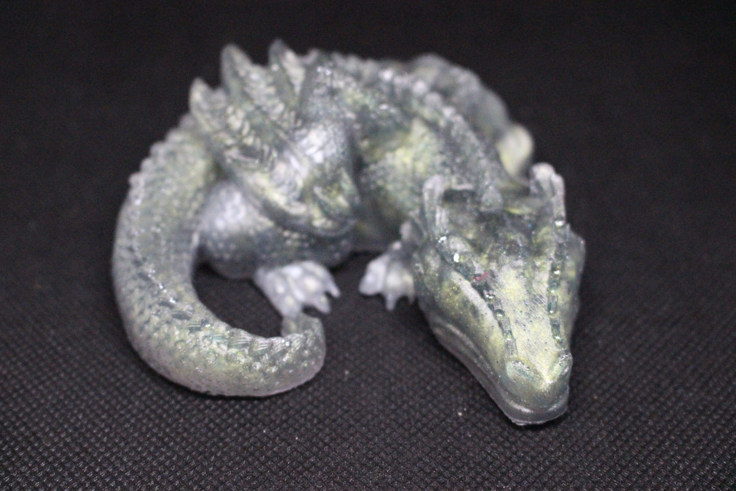 Dragon - Laying Asleep Handmade Resin Figurine 1.5 Inch