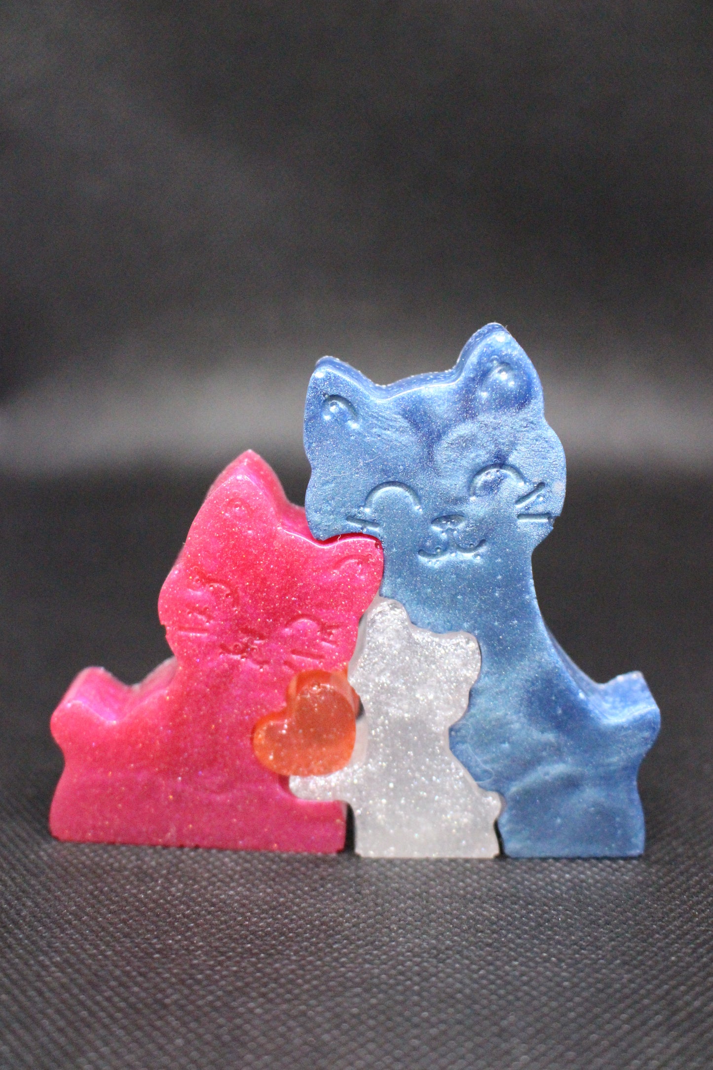 Resin Cat Love Puzzle for Cat Lovers Home Decor Gift