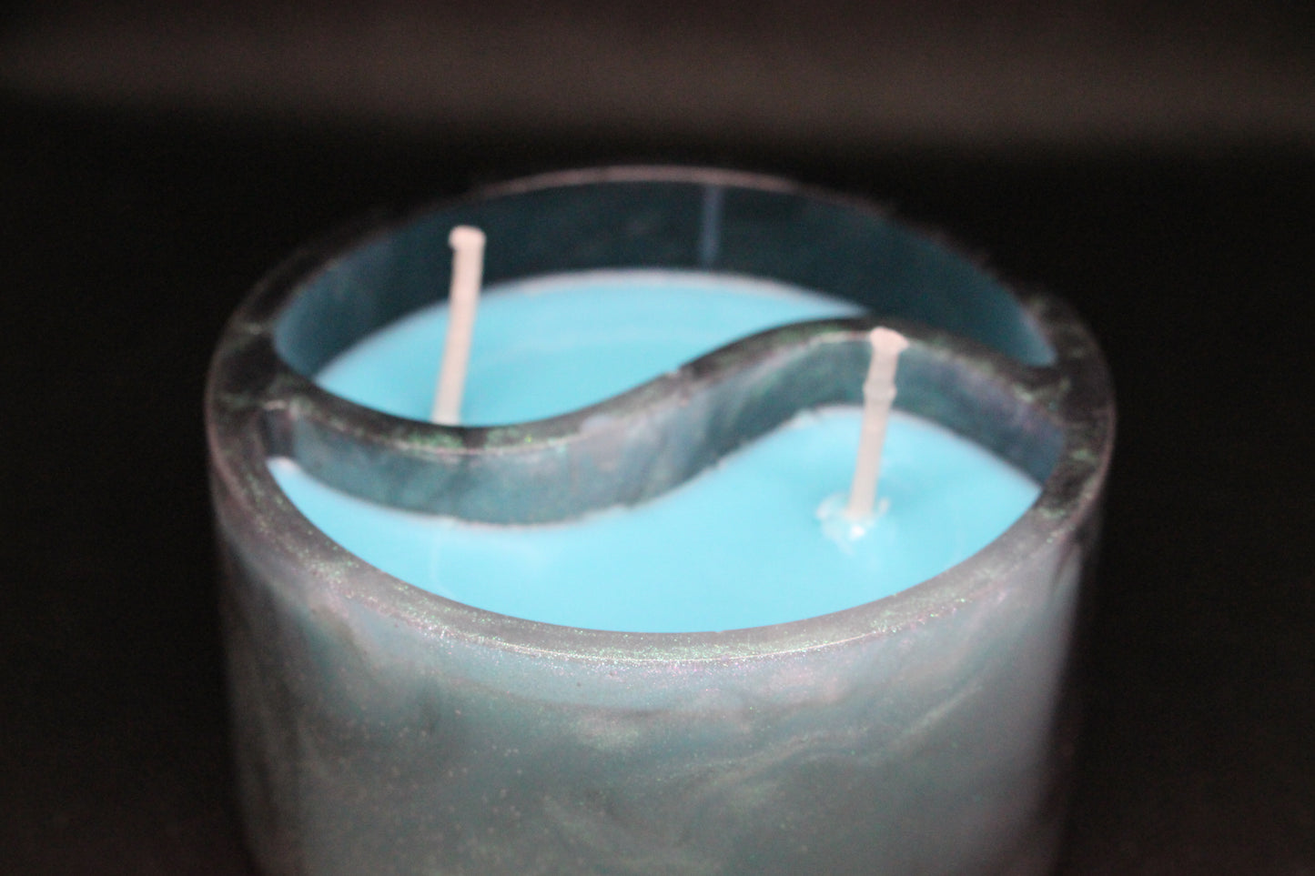Resin Candle - Vanilla Coconut Scented Soy Decor