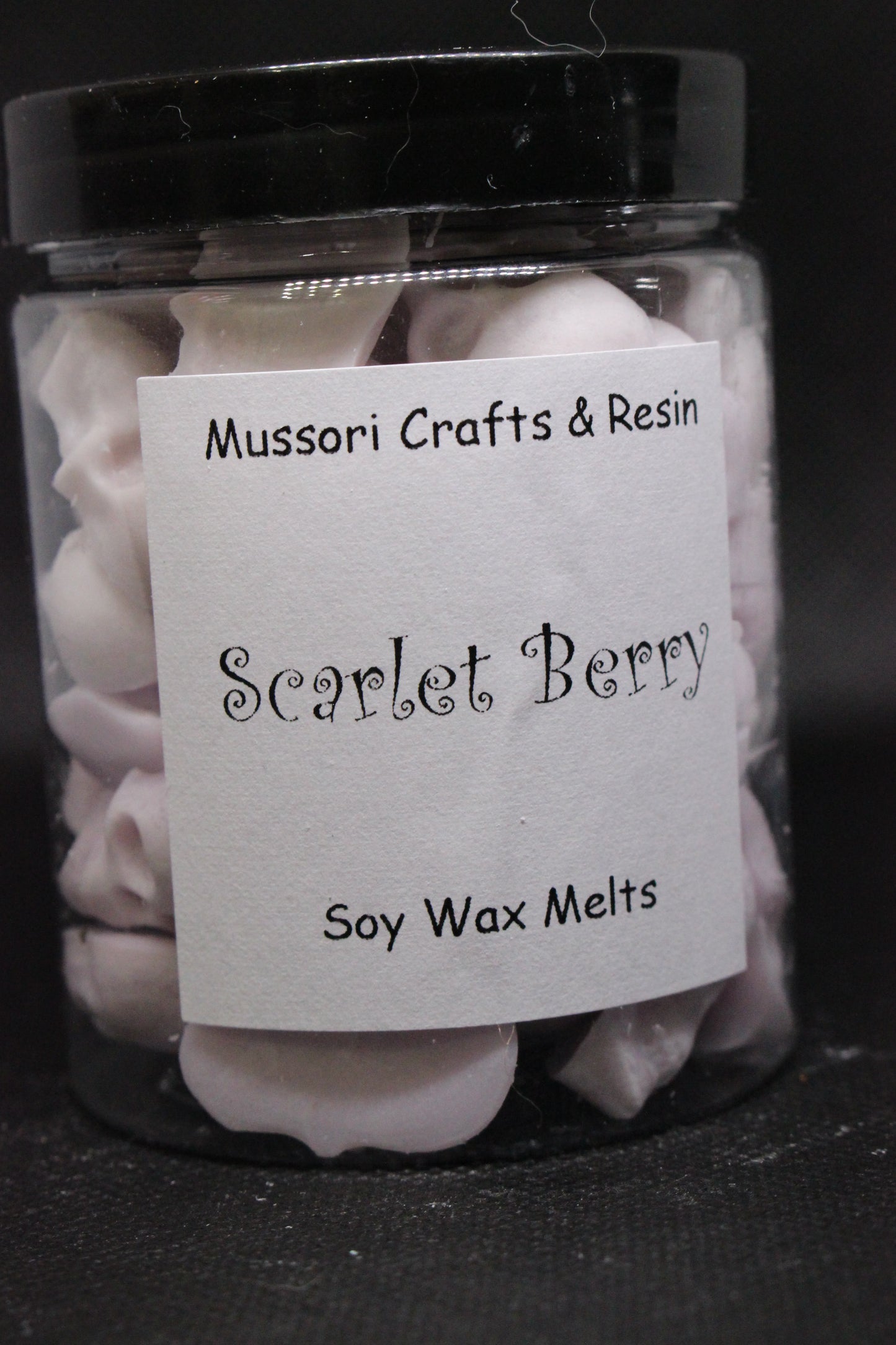 Soy Mini Wax Melts - Scarlet Berry Scented 6 Oz Jar
