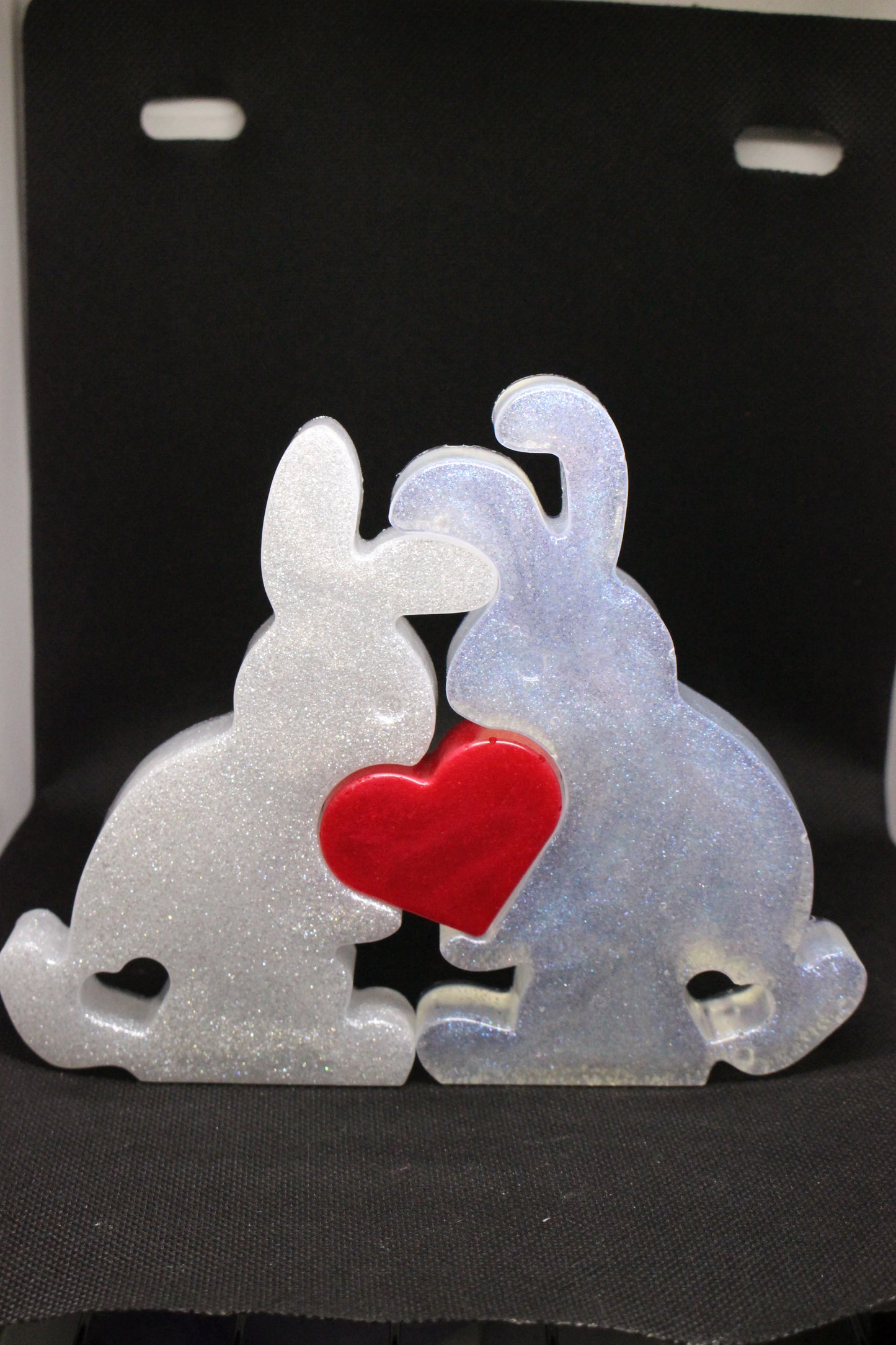 3 piece Bunny with heart (love)