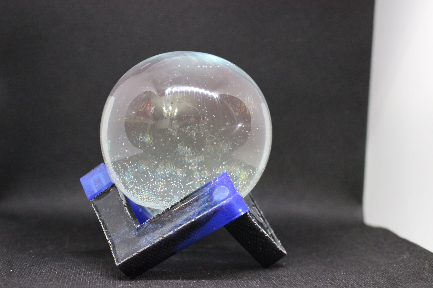 Resin Crystal Ball with Stand for Home Decor and Meditation