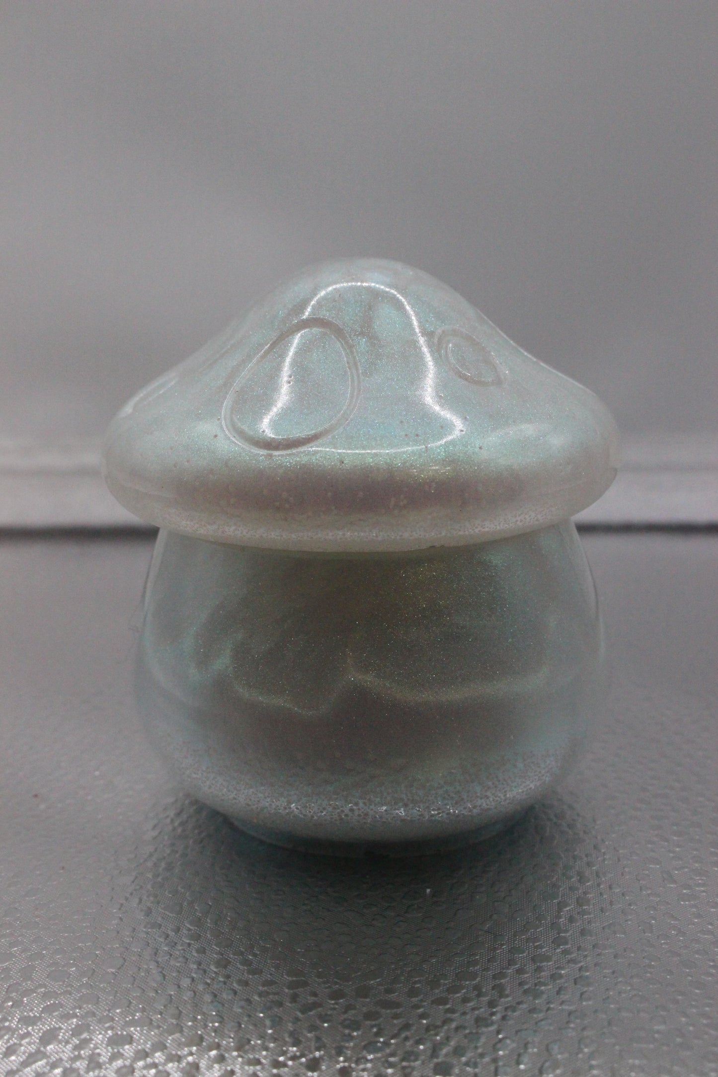 Mushroom Candle - Blueberry Scented Decorative Accent