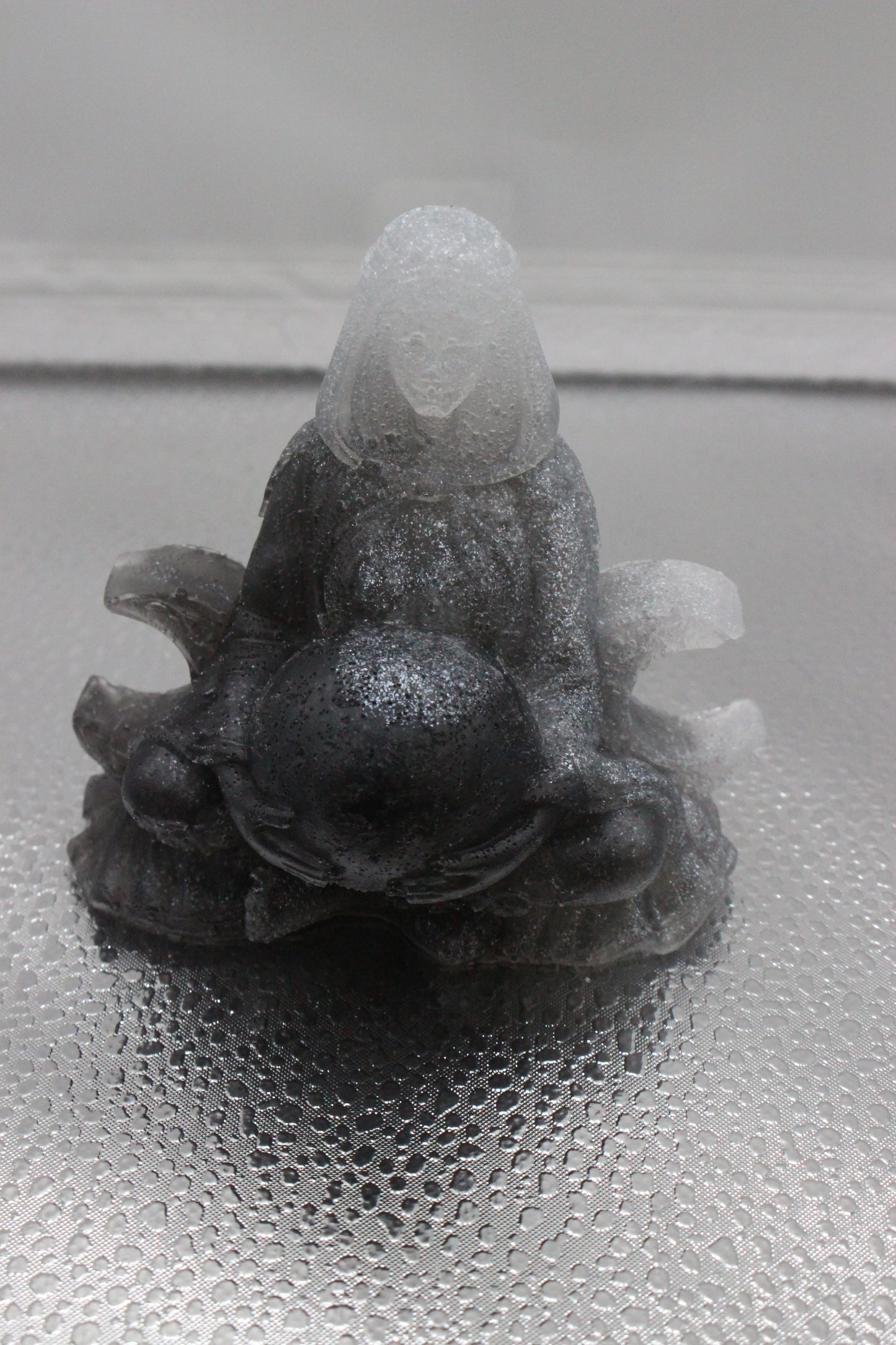 Triple Moon Goddess Handmade Resin Statue for Altar Decor