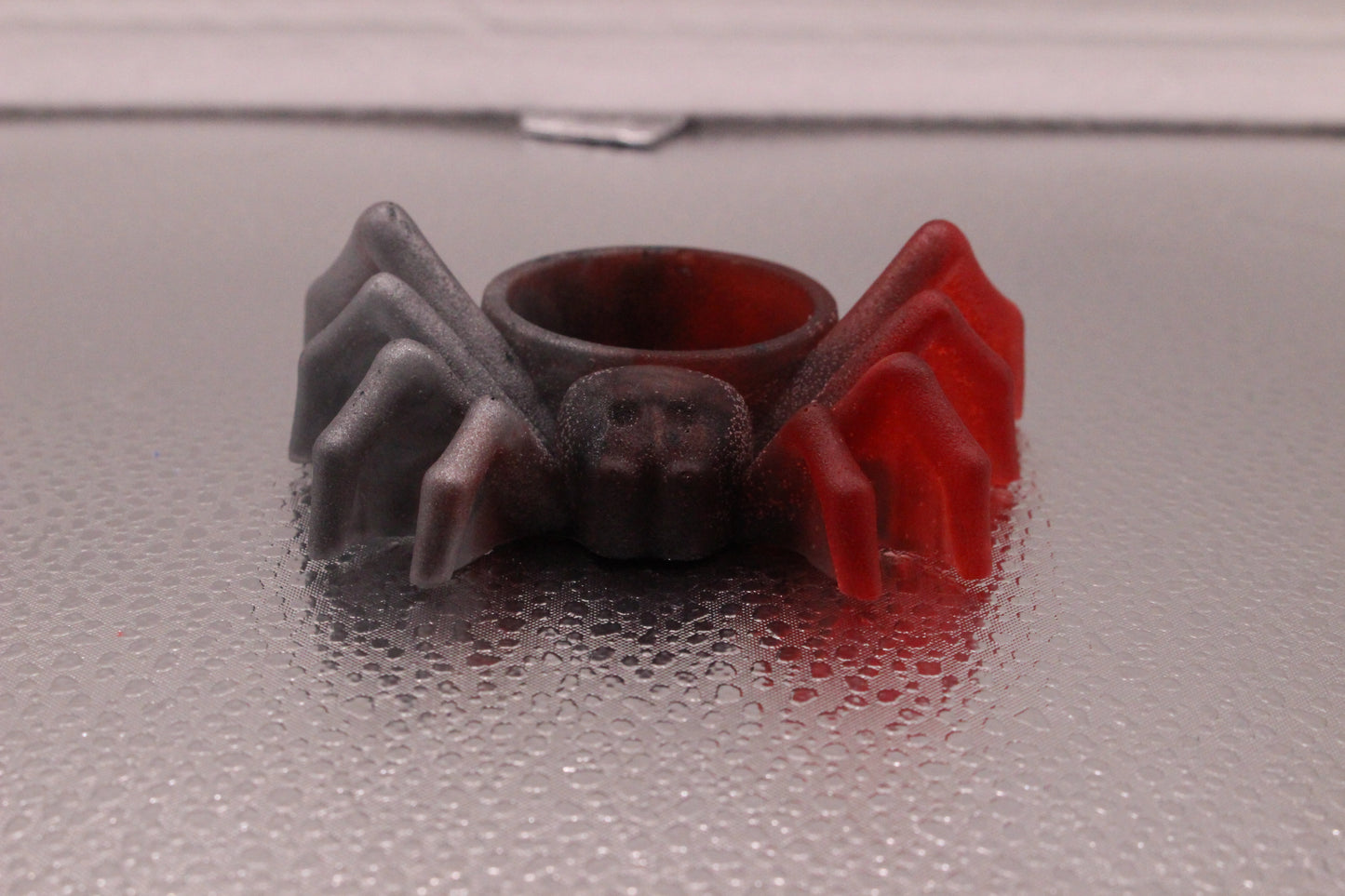 Handmade Resin Spider Tea Light Holder for Spooky Halloween Decor