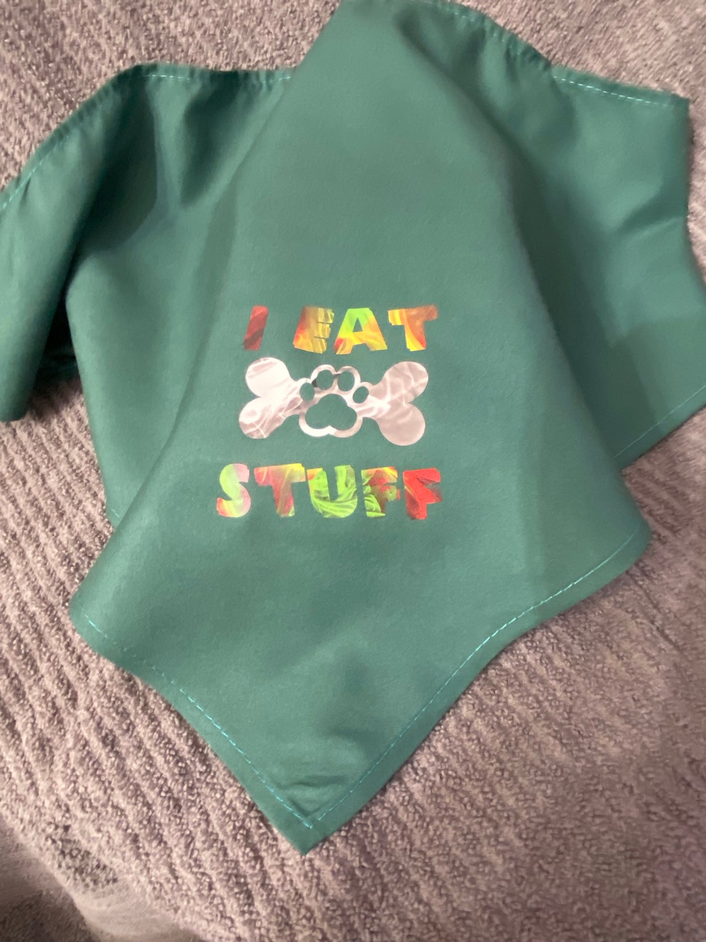 Dog Bandana - I Eat Stuff for Fun Pet Style