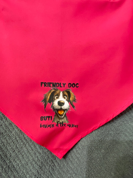 Dog Bandana - Friendly Dog for Stylish Pets Outdoors