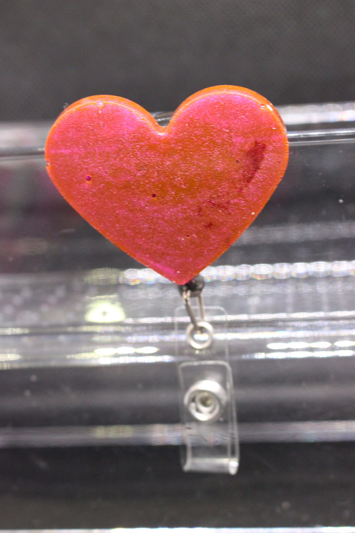 Heart Shaped Badge Reel - Perfect for ID Holders