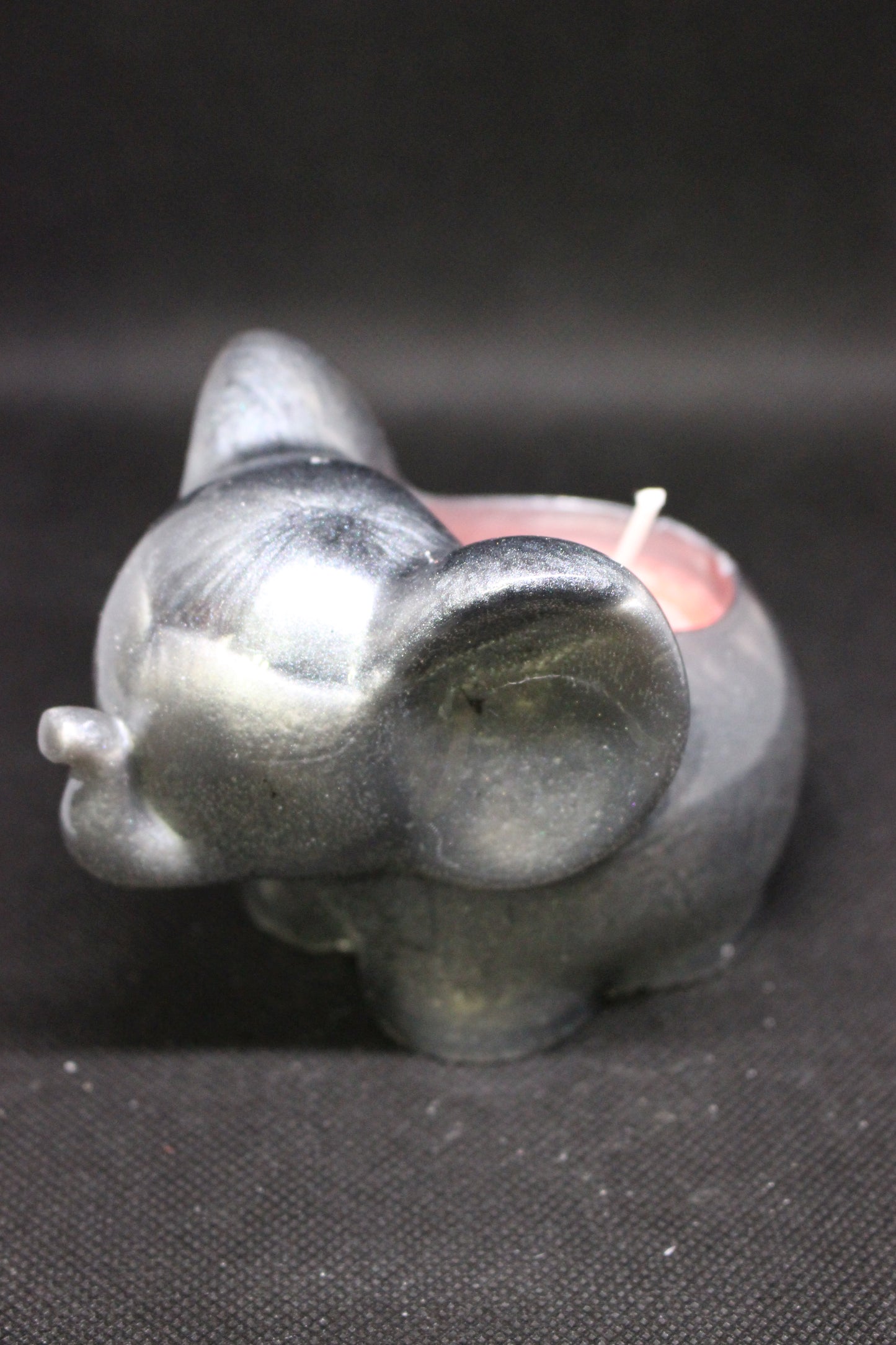 Handmade Resin Elephant Candle Scarlet Berry Scented Decor
