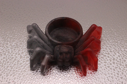 Handmade Resin Spider Tea Light Holder for Spooky Halloween Decor