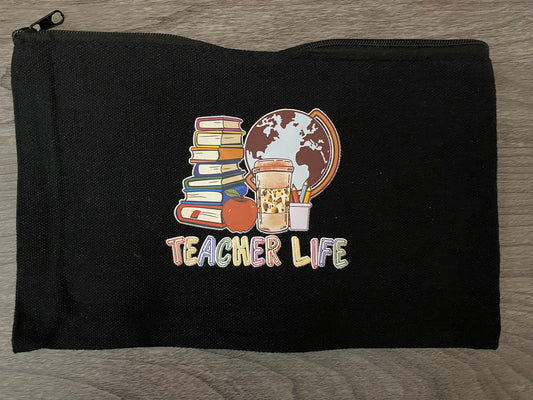 Teacher Life Canvas Bag for Stylish Educators on the Go